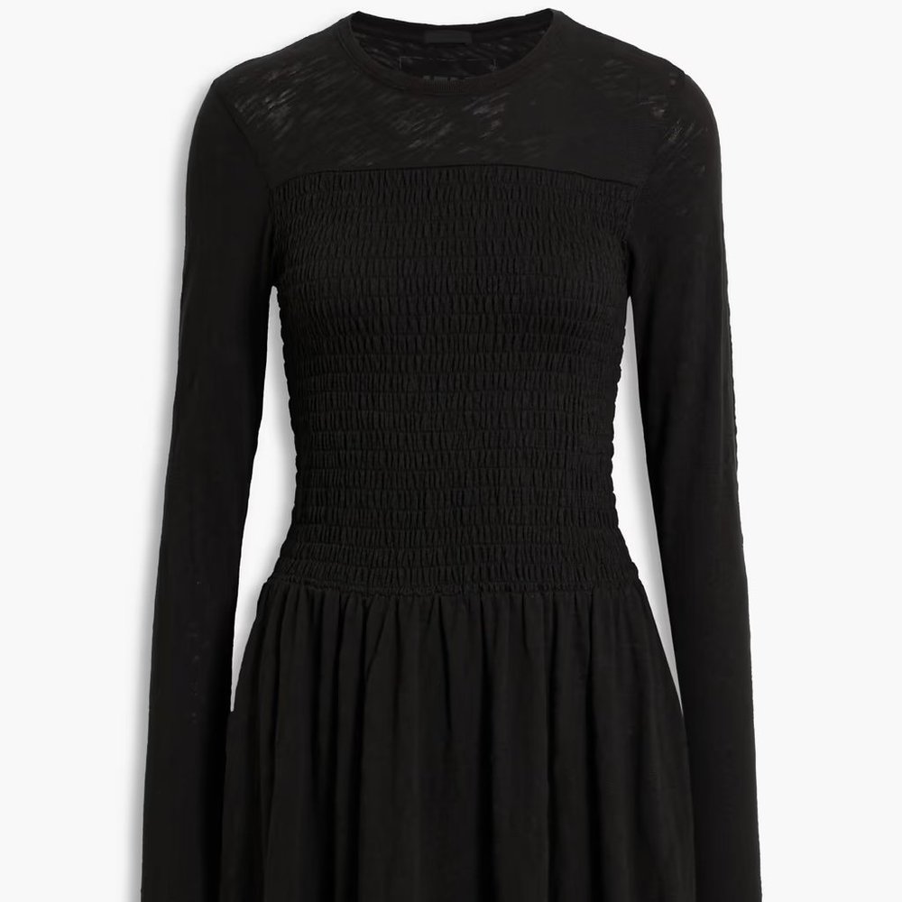ATM ANTHONY THOMAS MELILLO Shirred slub cotton-jersey mini dress
